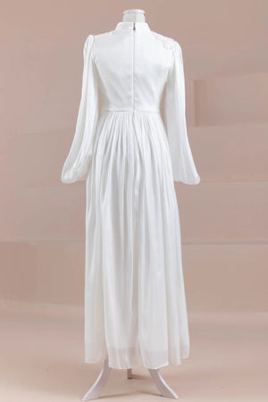 Rovi Tesettür Abiye - FioraofDress - tesettur - abiye - Beyaz - 40 - hijab - evening - dress