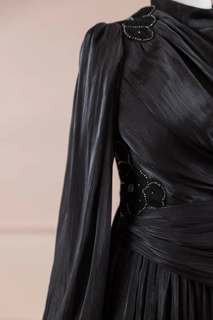 Rovi Tesettür Abiye - FioraofDress - tesettur - abiye - SİYAH - 40 - hijab - evening - dress