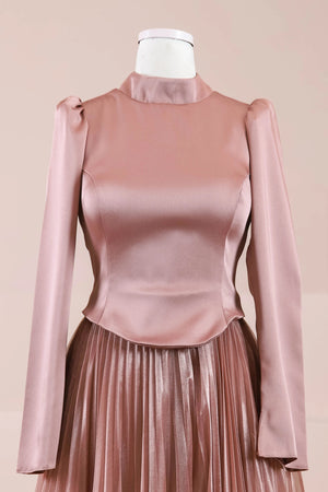 Rozya Tesettür Abiye - FioraofDress - tesettur - abiye - rose - 38 - hijab - evening - dress