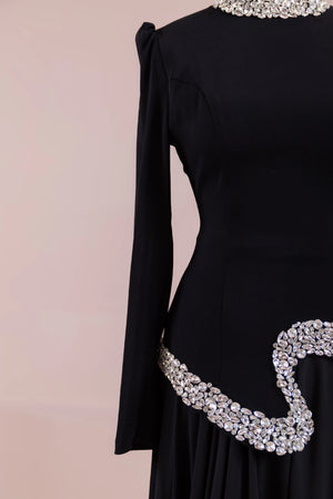 Selva Tesettür Abiye - FioraofDress - tesettur - abiye - SİYAH - 38 - hijab - evening - dress