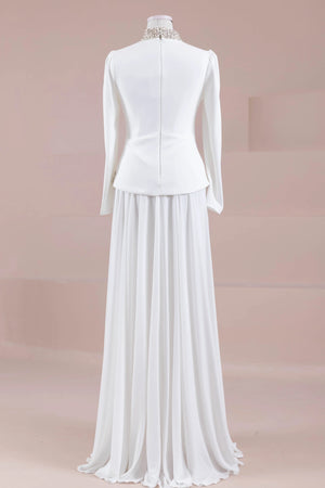 Selva Tesettür Abiye - FioraofDress - tesettur - abiye - Beyaz - 38 - hijab - evening - dress