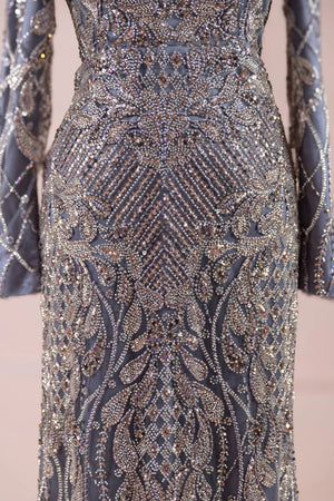 Sena Tesettür Abiye - FioraofDress - tesettur - abiye - Antrasit - 38 - hijab - evening - dress