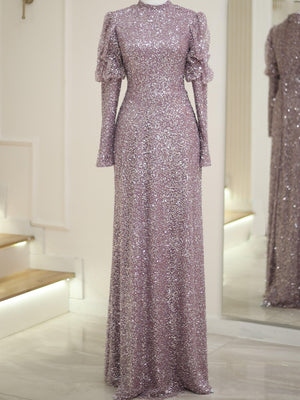 Serra Tesettür Abiye - FioraofDress - tesettur - abiye - 48 - LİLAA - hijab - evening - dress