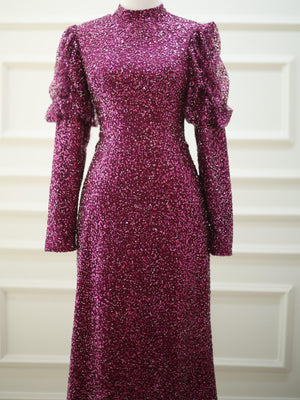 Serra Tesettür Abiye - FioraofDress - tesettur - abiye - 48 - FUŞYA - hijab - evening - dress