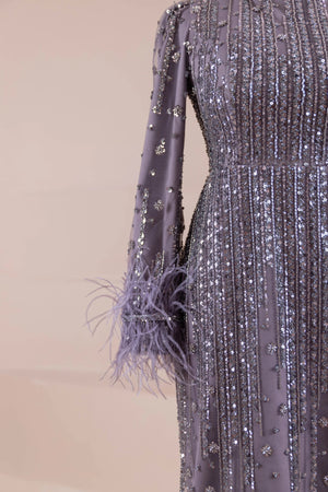 Sien Tesettür Abiye - FioraofDress - tesettur - abiye - MOR - 38 - hijab - evening - dress