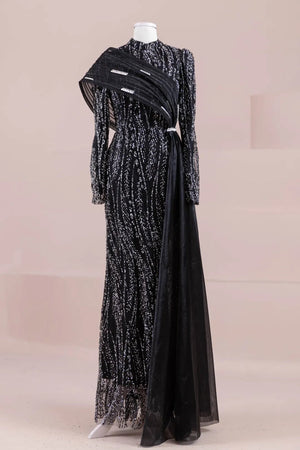 Silü Tesettür Abiye - FioraofDress - tesettur - abiye - Siyah - 38 - hijab - evening - dress
