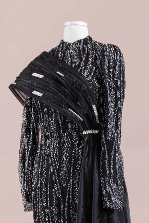 Silü Tesettür Abiye - FioraofDress - tesettur - abiye - Siyahh - 38 - hijab - evening - dress