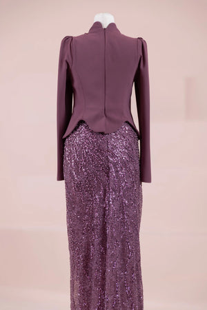 Simera Tesettür Abiye - FioraofDress - tesettur - abiye - Berry - 38 - hijab - evening - dress