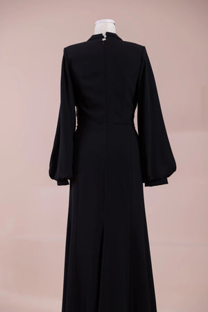 Siva Tesettür Abiye - FioraofDress - tesettur - abiye - Siyahh - 38 - hijab - evening - dress