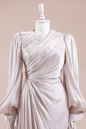 Su Yolu Tesettür Abiye - FioraofDress - tesettur - abiye - BEJ - 38 - hijab - evening - dress