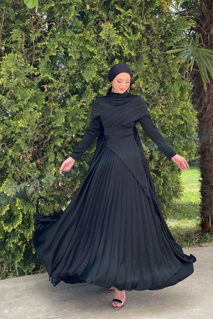 Süeda Tesettür Abiye - FioraofDress - tesettur - abiye - 44 - Siyahh - hijab - evening - dress