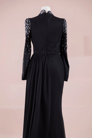 Syima Tesettür Abiye - FioraofDress - tesettur - abiye - Siyahh - 38 - hijab - evening - dress