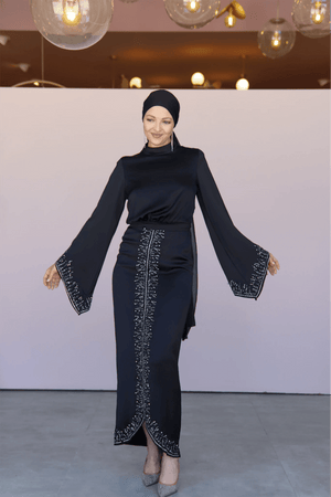 Thai Tesettür Abiye - FioraofDress - tesettur - abiye - 44 - Siyahh - hijab - evening - dress