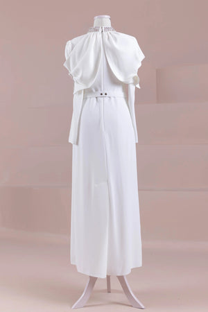 Tilu Tesettür Abiye - FioraofDress - tesettur - abiye - Beyaz - 38 - hijab - evening - dress