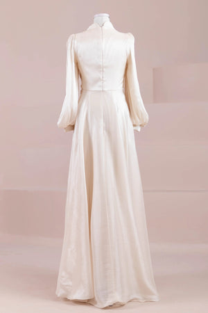 Vela Tesettür Abiye - FioraofDress - tesettur - abiye - Taş Renk - 38 - hijab - evening - dress