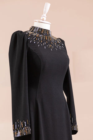 Velna Tesettür Abiye - FioraofDress - tesettur - abiye - Siyahh - 38 - hijab - evening - dress