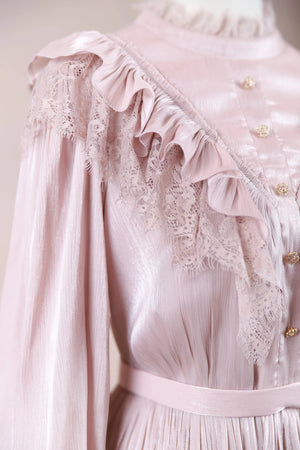 Vintage Tesettür Abiye - FioraofDress - tesettur - abiye - Pudra - 36 - hijab - evening - dress