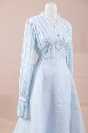 Xavier Tesettür Abiye - FioraofDress - tesettur - abiye - Mavi - 36 - hijab - evening - dress