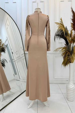 Yıldız Abiye - FioraofDress - tesettur - abiye - 48 - rose - hijab - evening - dress