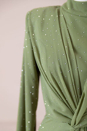 Zarif Tesettür Abiye - FioraofDress - tesettur - abiye - 44 - Yağı Yeşil - hijab - evening - dress