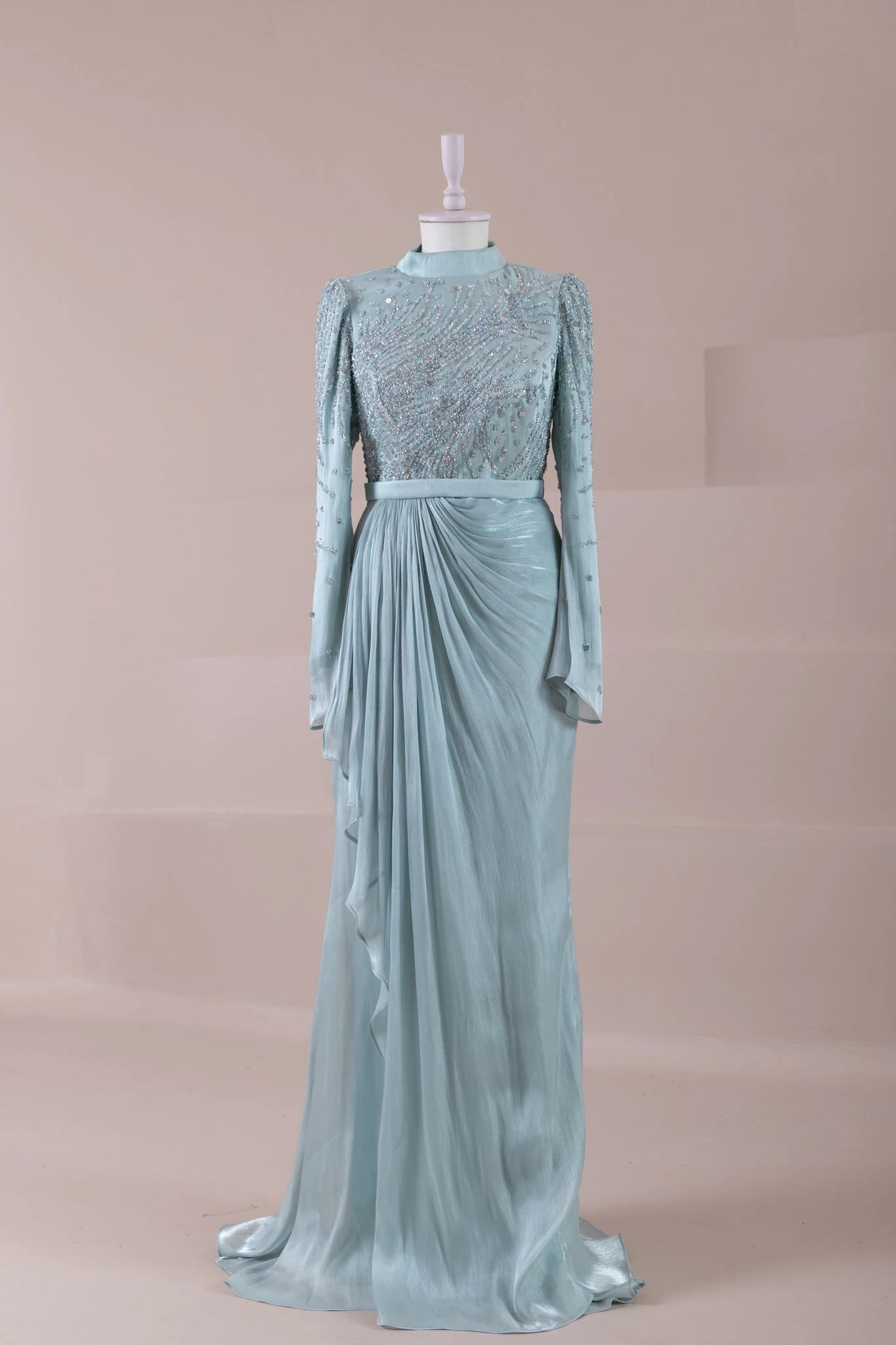 Ahenk Tesettür Abiye - FioraofDress - tesettur - abiye - mint - 38 - hijab - evening - dress