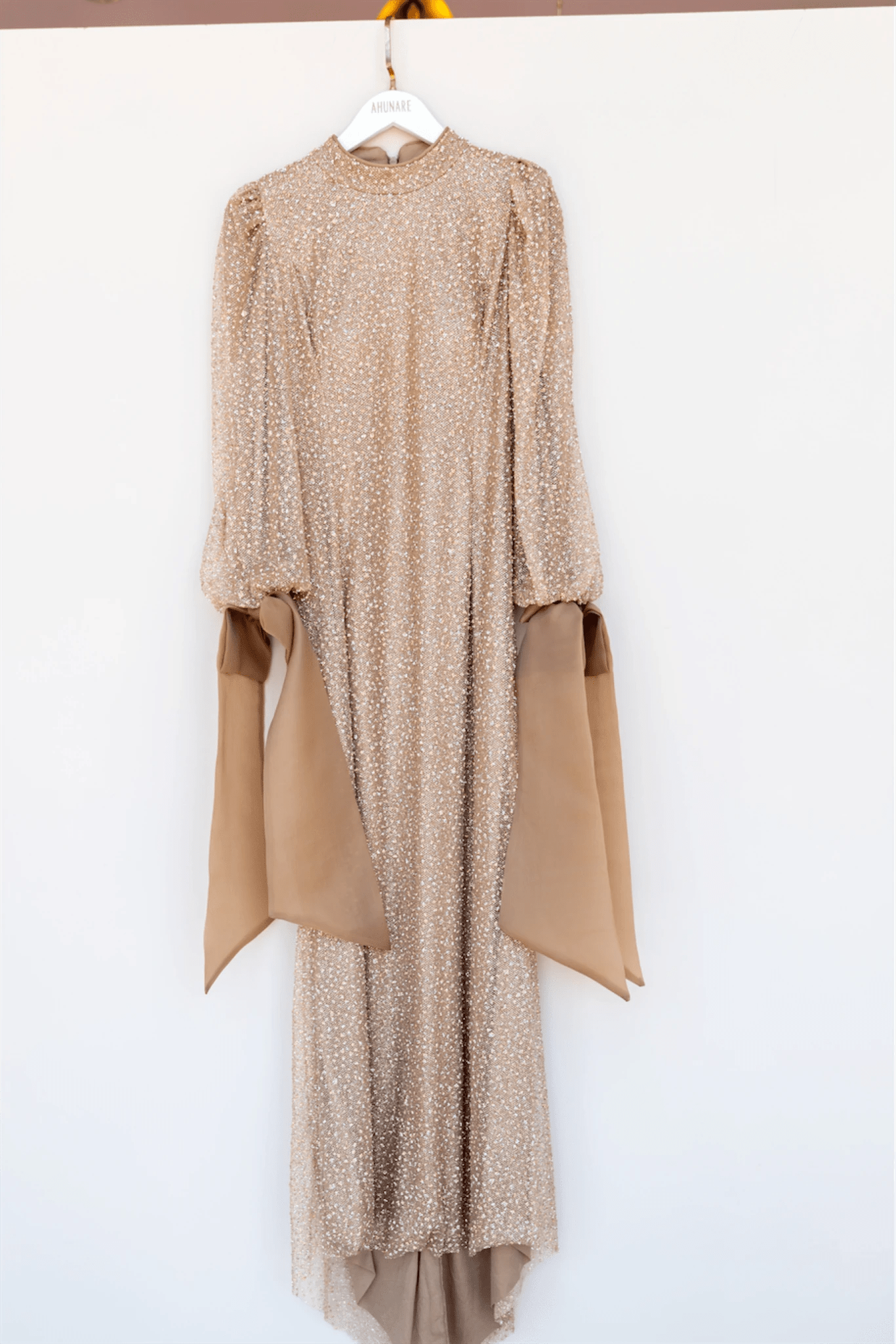 Alina Tesettür Abiye - FioraofDress - tesettur - abiye - 48 - GOLD - hijab - evening - dress