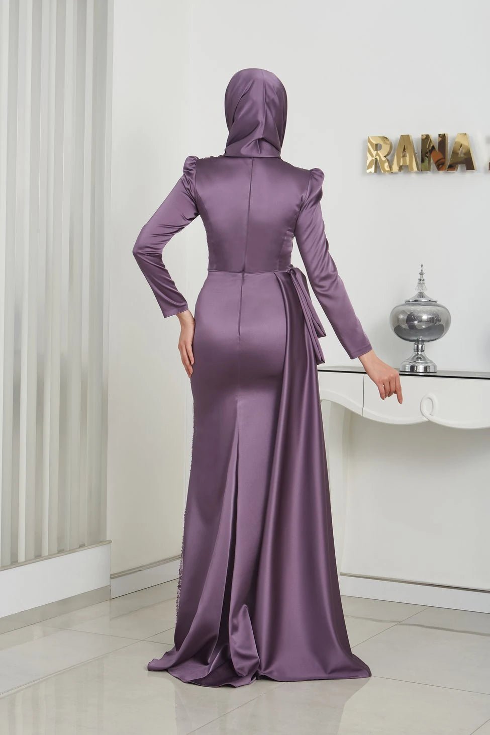 Alissa Tesettür Abiye - FioraofDress - tesettur - abiye - 44 - erguvan - hijab - evening - dress