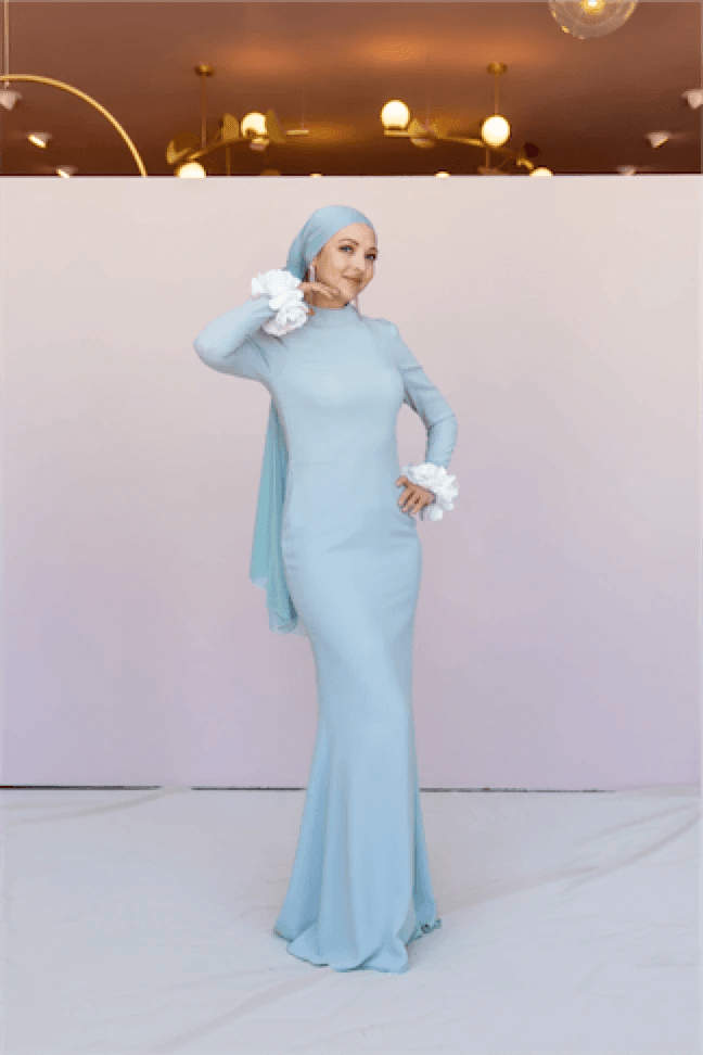 Allegra Tesettür Abiye - FioraofDress - tesettur - abiye - 44 - mint - hijab - evening - dress