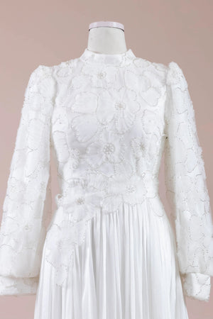 Alora Tesettür Abiye - FioraofDress - tesettur - abiye - Beyaz - 38 - hijab - evening - dress