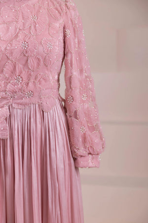 Alora Tesettür Abiye - FioraofDress - tesettur - abiye - PEMBE - 38 - hijab - evening - dress