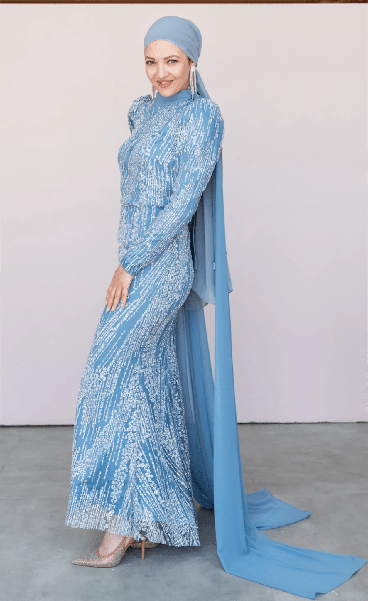Ambra Tesettür Abiye - FioraofDress - tesettur - abiye - 44 - Mavii - hijab - evening - dress