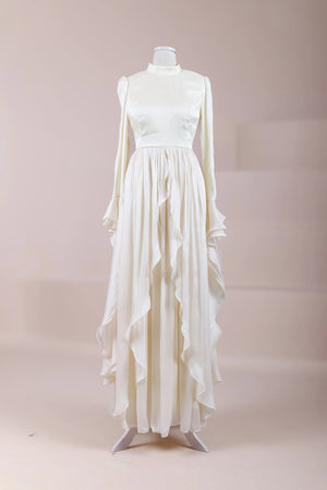 Aréa Tesettür Abiye - FioraofDress - tesettur - abiye - Ekru - 38 - hijab - evening - dress