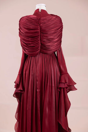 Aréa Tesettür Abiye - FioraofDress - tesettur - abiye - BORDO - 38 - hijab - evening - dress