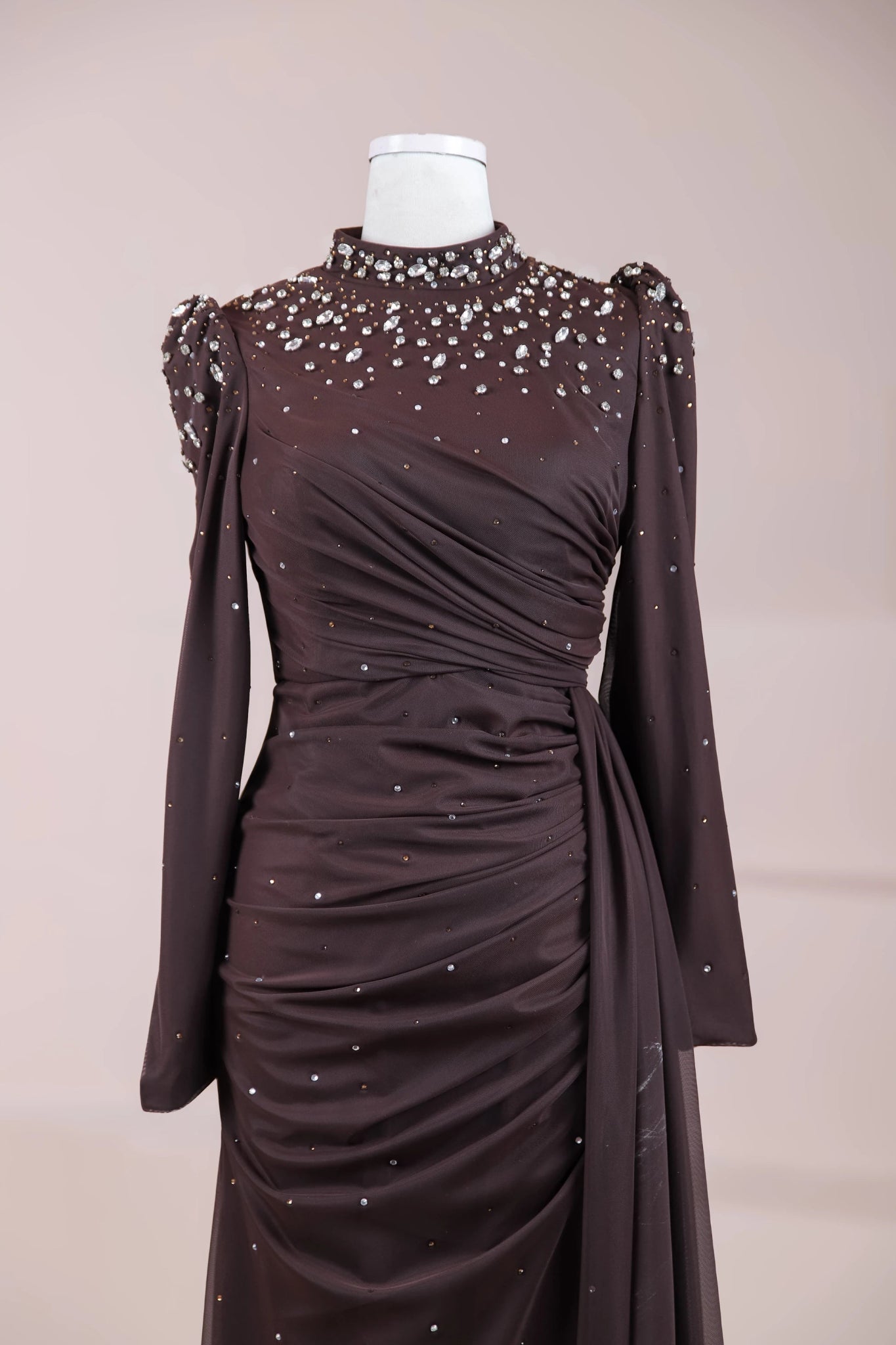 Aris Tesettür Abiye - FioraofDress - tesettur - abiye - KAHVERENGİ - 38 - hijab - evening - dress