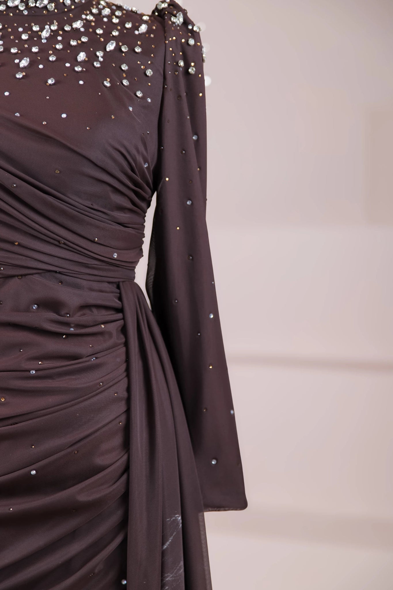 Aris Tesettür Abiye - FioraofDress - tesettur - abiye - KAHVERENGİ - 38 - hijab - evening - dress