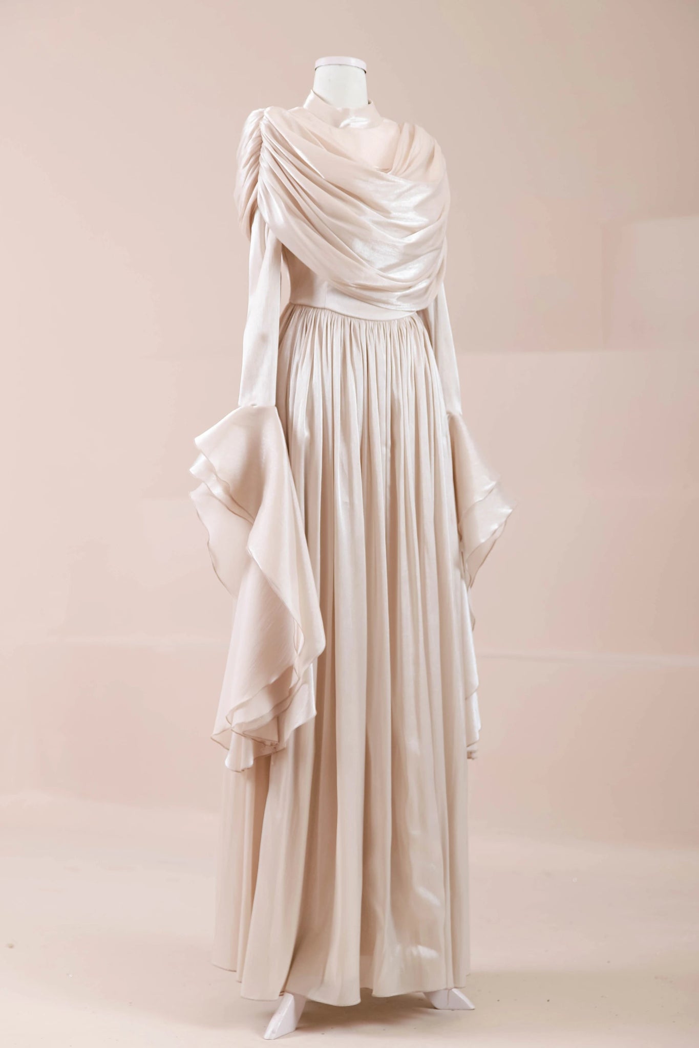 Arvia Tesettür Abiye - FioraofDress - tesettur - abiye - nude - 36 - hijab - evening - dress