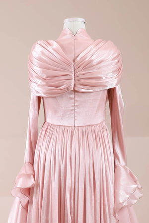 Arvia Tesettür Abiye - FioraofDress - tesettur - abiye - Pudra - 36 - hijab - evening - dress