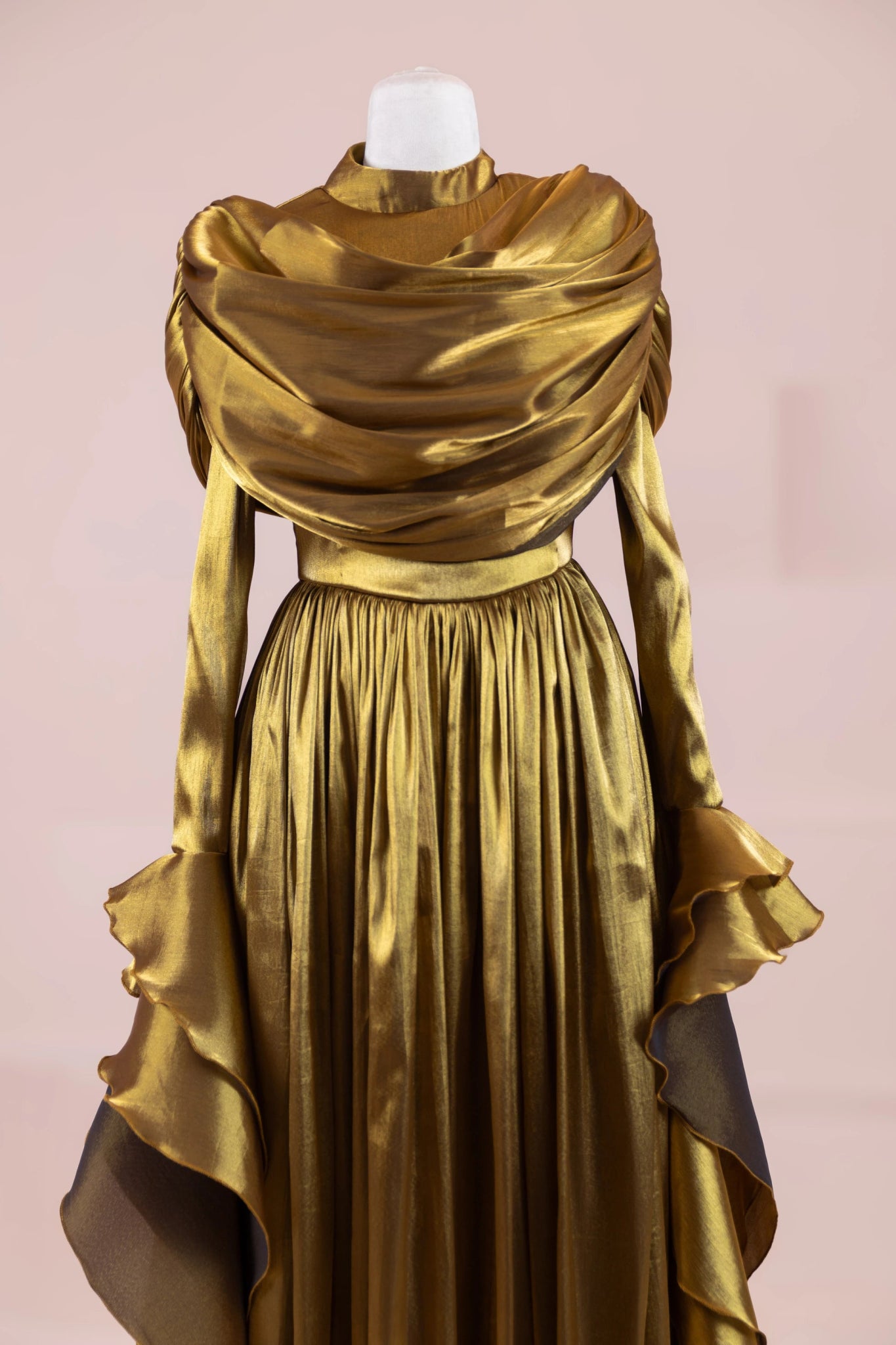 Arvia Tesettür Abiye - FioraofDress - tesettur - abiye - GOLD - 36 - hijab - evening - dress