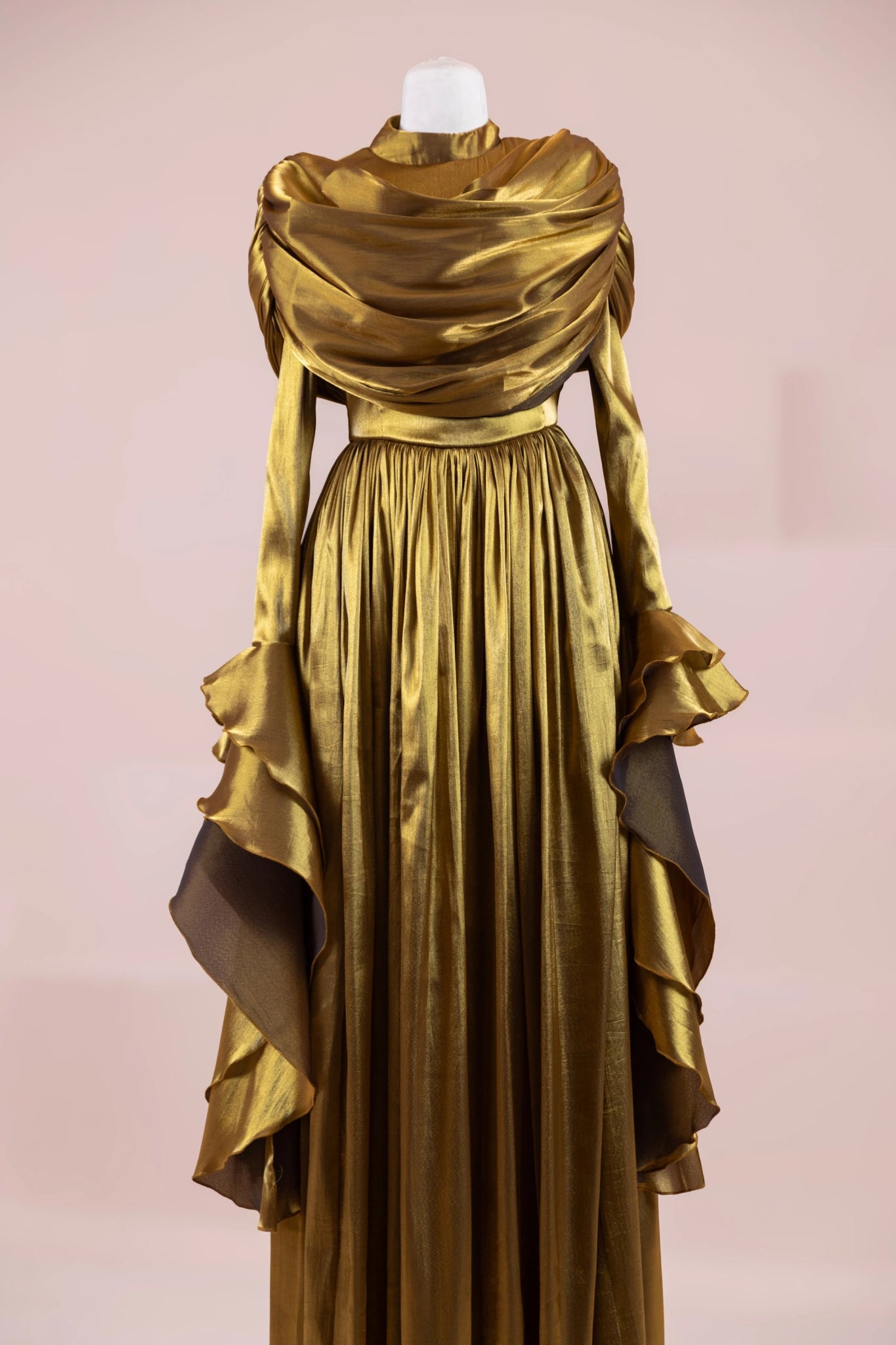 Arvia Tesettür Abiye - FioraofDress - tesettur - abiye - GOLD - 36 - hijab - evening - dress