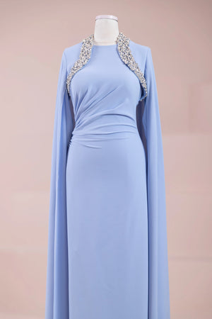 Asera Tesettür Abiye - FioraofDress - tesettur - abiye - BEBE MAVİSİ - 38 - hijab - evening - dress