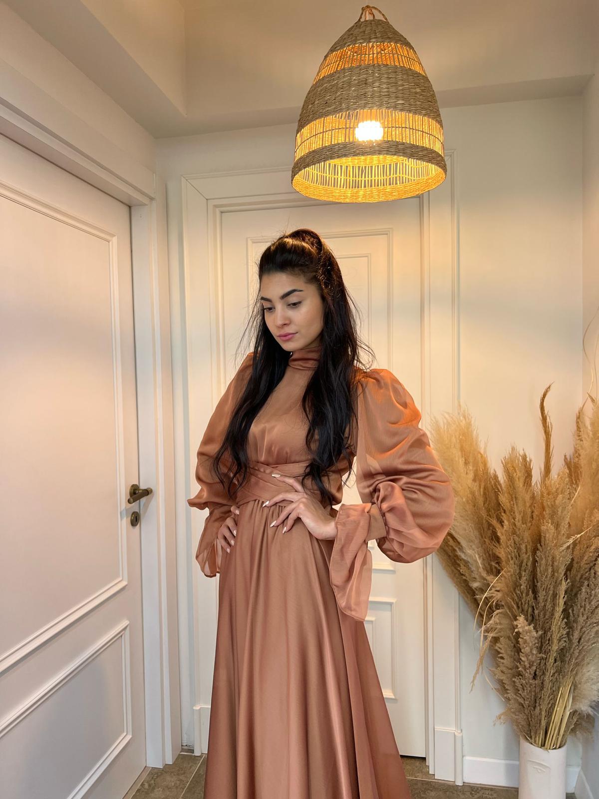 Aurora Tesettür Abiye - FioraofDress - tesettur - abiye - Morr - 36 - hijab - evening - dress