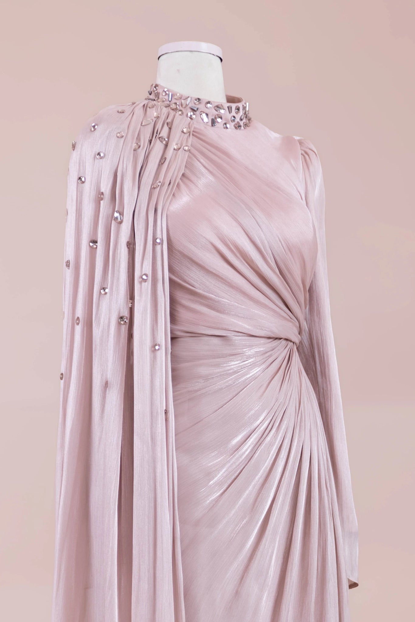 Aven Tesettür Abiye - FioraofDress - tesettur - abiye - Pudra - 38 - hijab - evening - dress