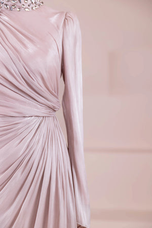 Aven Tesettür Abiye - FioraofDress - tesettur - abiye - Pudra - 38 - hijab - evening - dress