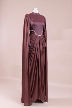 Belin Tesettür Abiye - FioraofDress - tesettur - abiye - bery burgundy - 36 - hijab - evening - dress