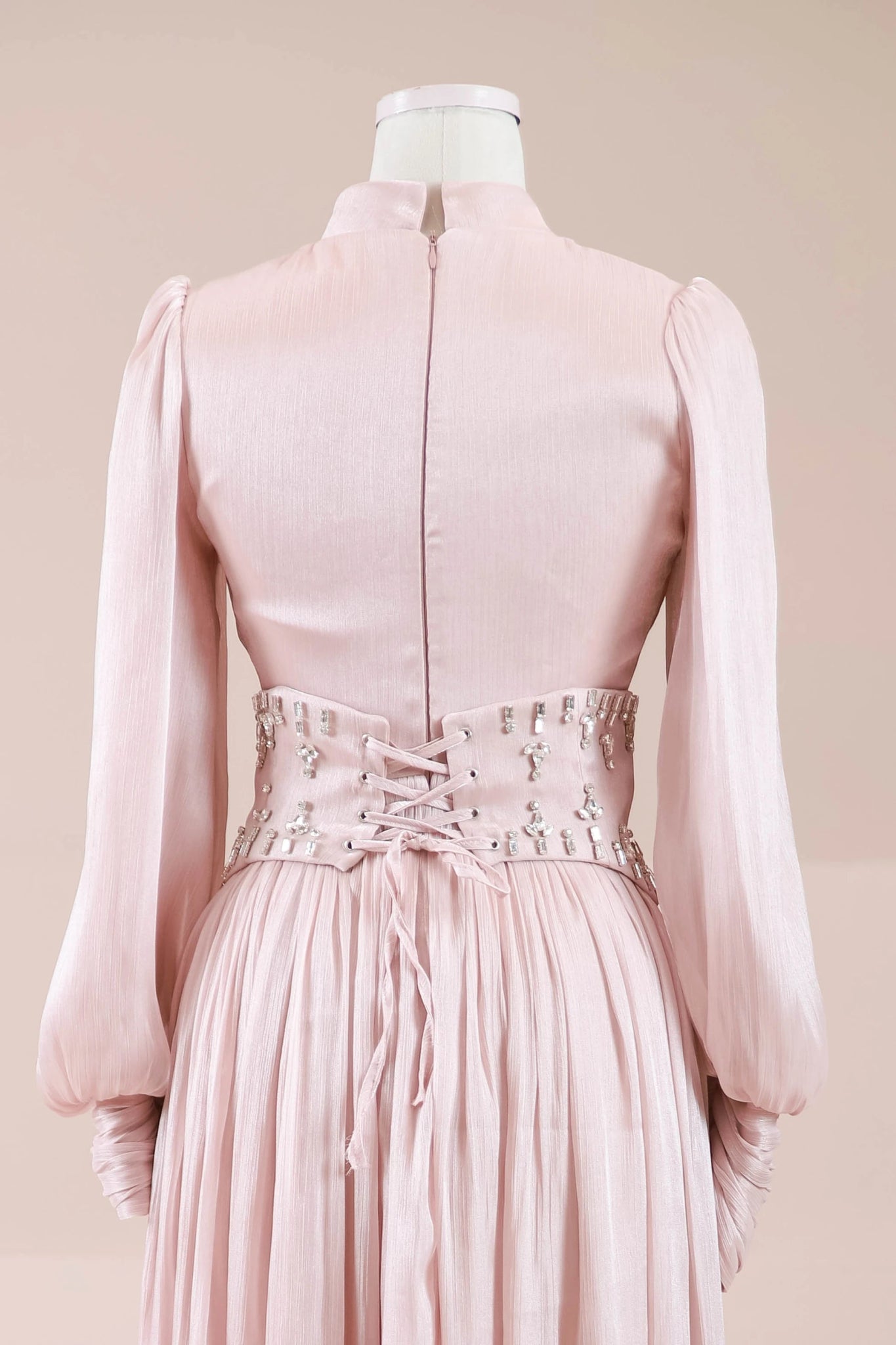 Belora Tesettür Abiye - FioraofDress - tesettur - abiye - Pudra - 38 - hijab - evening - dress