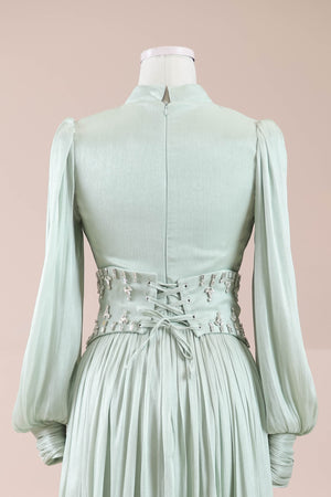 Belora Tesettür Abiye - FioraofDress - tesettur - abiye - mint - 38 - hijab - evening - dress