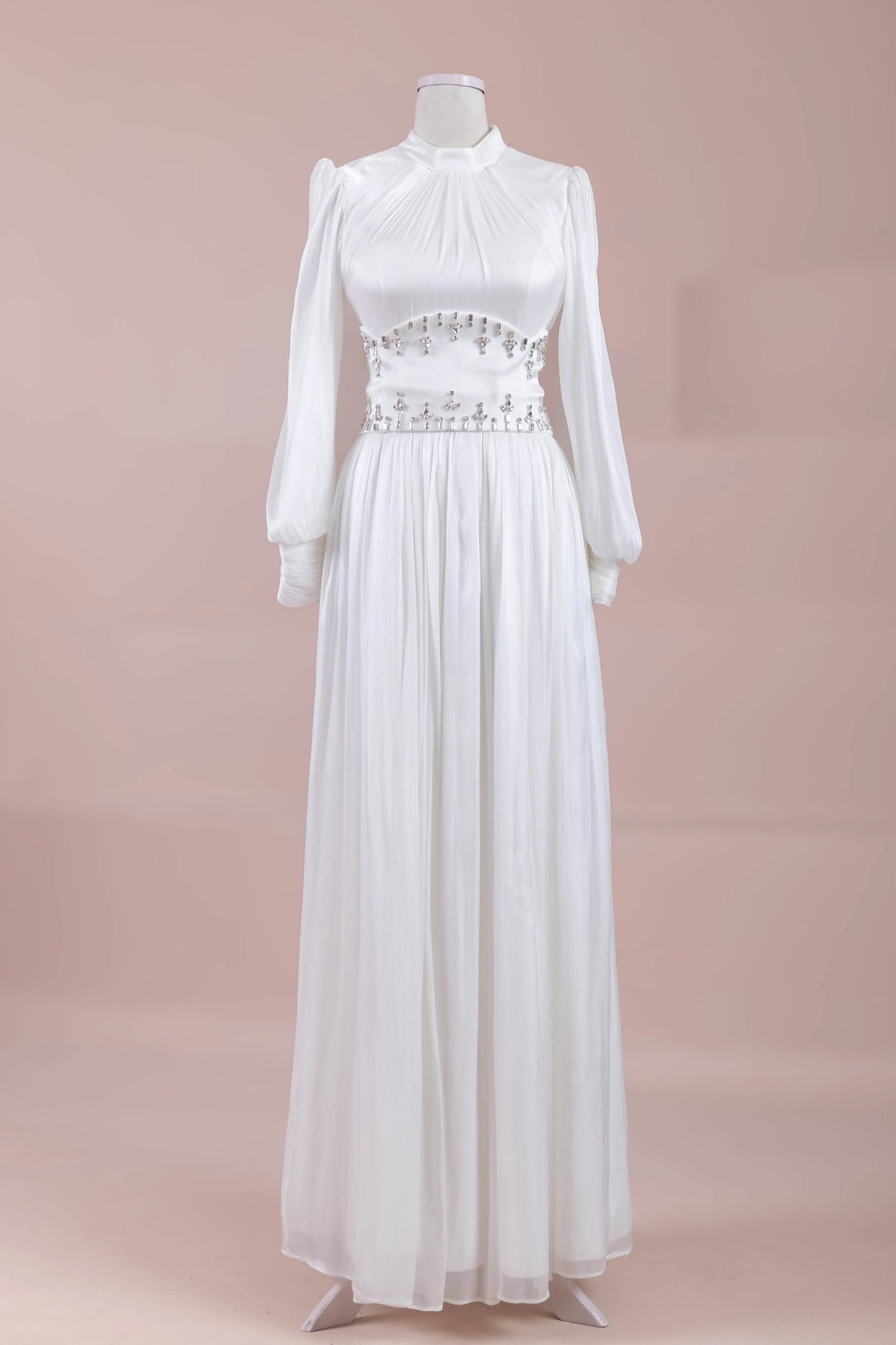 Belora Tesettür Abiye - FioraofDress - tesettur - abiye - Beyaz - 38 - hijab - evening - dress