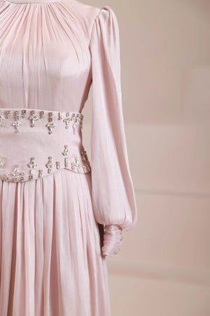 Belora Tesettür Abiye - FioraofDress - tesettur - abiye - Pudra - 38 - hijab - evening - dress