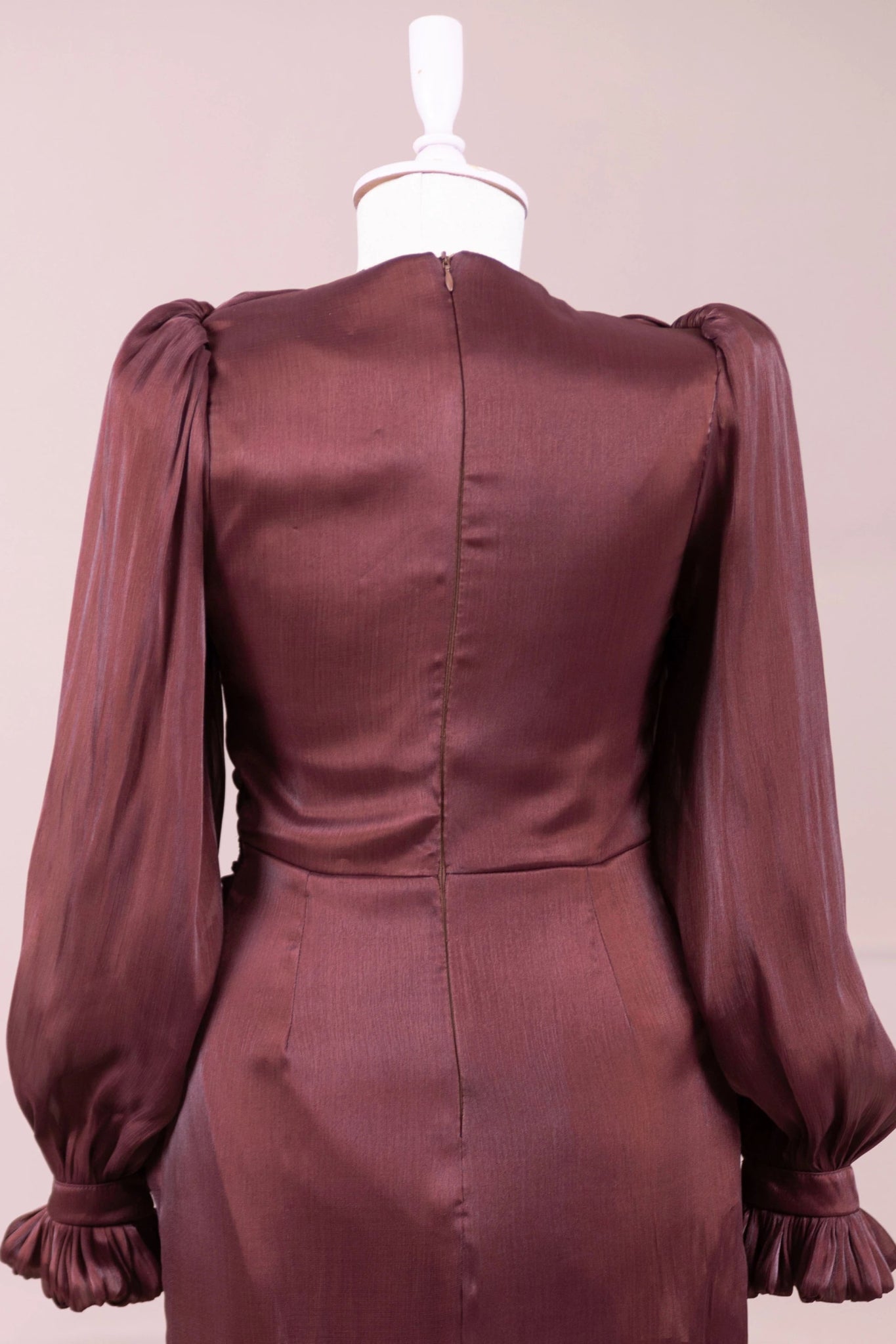 Bloom Tesettür Abiye - FioraofDress - tesettur - abiye - bery burgundy - 38 - hijab - evening - dress