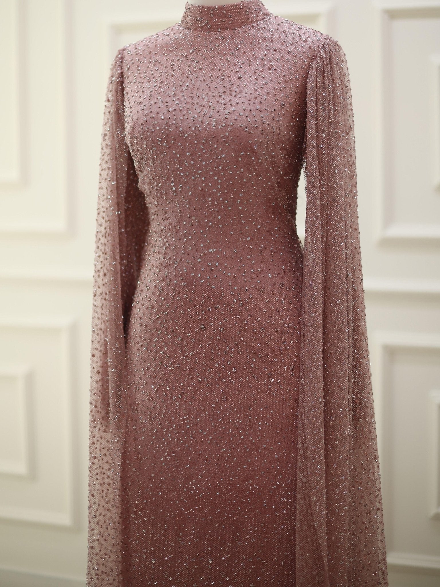 Camelia Tesettür Abiye - FioraofDress - tesettur - abiye - 48 - marşala - hijab - evening - dress